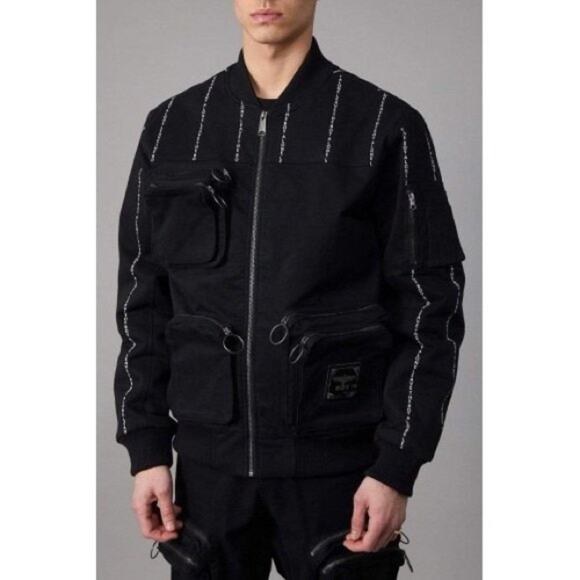 BOY LONDON Boy Utility Bomber Jacket Black Size M - Picture 3 of 12